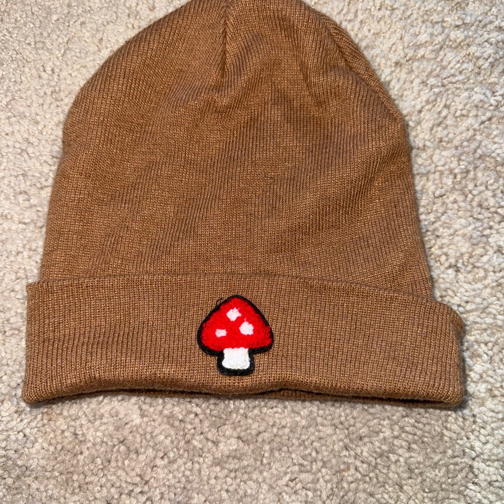 Brown Mushroom Patch Kids Beanie